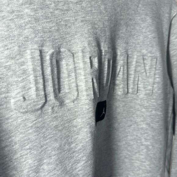 Air Jordan Hoodie Boys Large Gray Jumpman Sweatshirt 3D Graphic - Picture 2 of 7